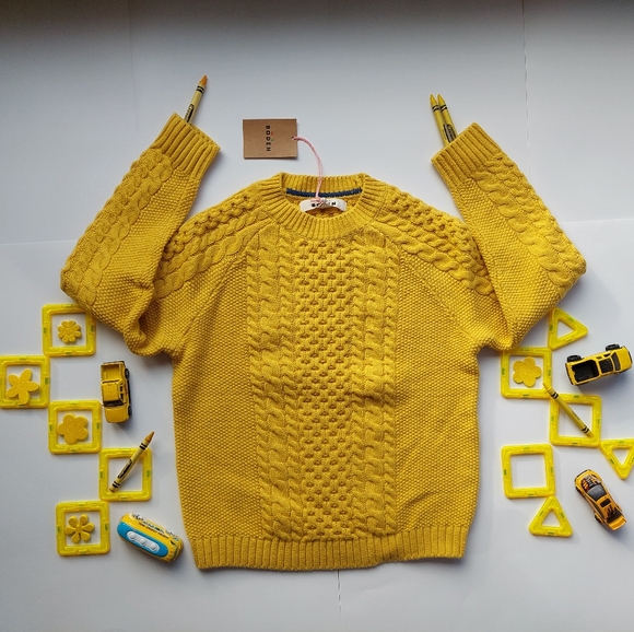 Nwt Mini Boden yellow sweater - Picture 16 of 16